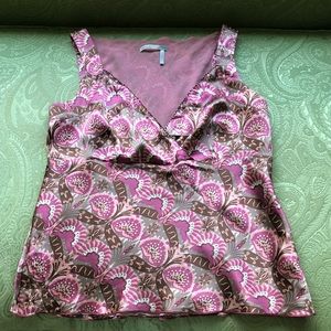 Nordstrom Classiques Entier Silk Sleeveless Top size Large